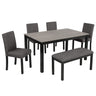 Modern Dining Table Set With Upholstered Chairs For Dining Room HouseOfZazla