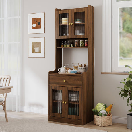 Kitchen Pantry Hutch Storage Cabinet Farmhouse Style HouseOfZazla