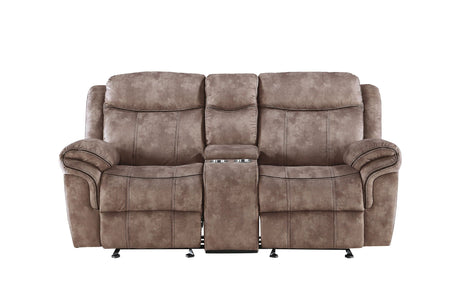 Zubaida Two Tone 3 Piece Recliner Living Room Set HouseOfZazla