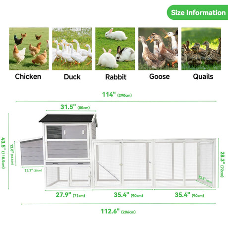 Chicken Coop With Run And Nesting Box HouseOfZazla