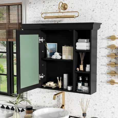 Wall Mounted Bathroom Storage Cabinet With Mirror Door HouseOfZazla