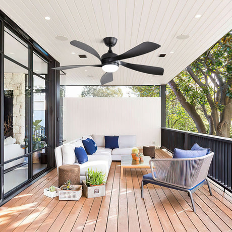 Ceiling Fan with DC Motor and Integrated Light HouseOfZazla
