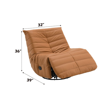 Glider Recliner With Swivel - Orange HouseOfZazla