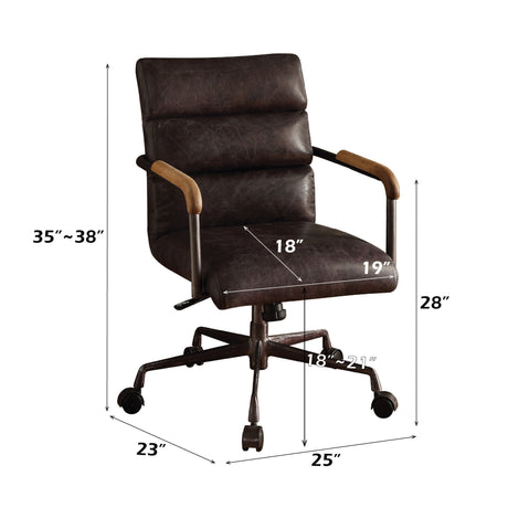Harith Retro Top Grain Office Chair HouseOfZazla