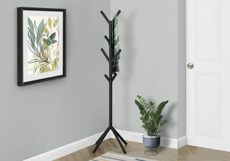 Coat Rack, Hall Tree, Freestanding, 8 Hooks, Entryway, Contemporary & Modern HouseOfZazla