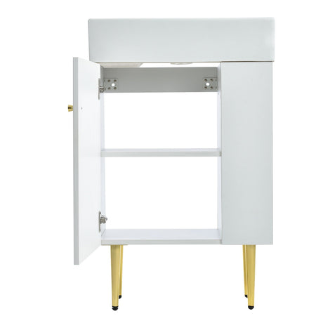 Bathroom Vanity, Combo Cabinet, Bathroom Storage Cabinet, Single Ceramic Sink HouseOfZazla