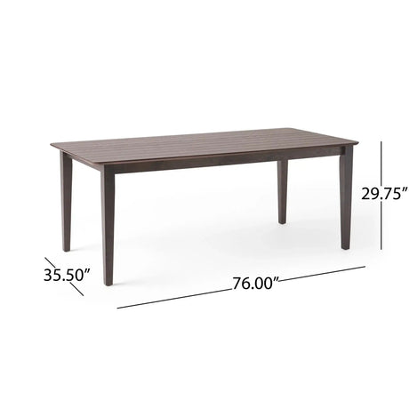 Farmhouse Charm Dining Table With Square Leg HouseOfZazla