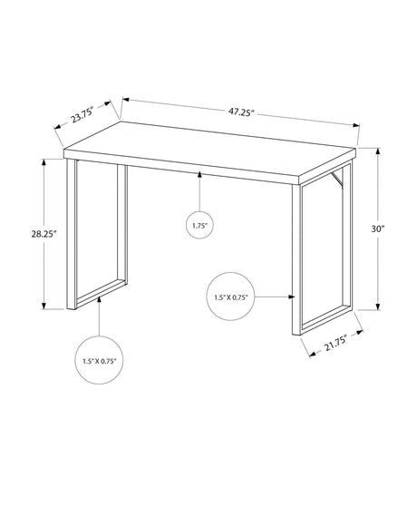 Computer Desk for Home Office, Laptop, Modern Convenient Design HouseOfZazla