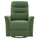 Manual Recliner Chair With 8-Point Massage and Swivel Function HouseOfZazla
