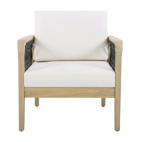 4-Piece Acacia Wood Outdoor Patio Furniture Set HouseOfZazla
