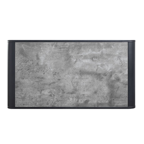 Raziela Concrete Coffee Table - Black / Gray HouseOfZazla