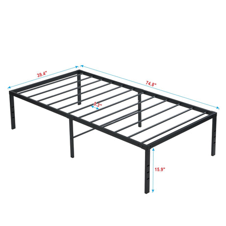 Heavy Duty Metal Bed Frame With Quiet Support HouseOfZazla