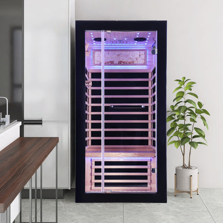 Single-person starlight ceiling lighting sauna HouseOfZazla