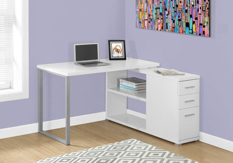 L-Shape Computer Desk with Storage Drawers HouseOfZazla