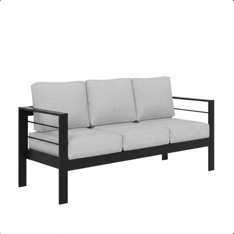 All-Weather Patio Sofa & Cushions, 3 Seat Outdoor Couch HouseOfZazla