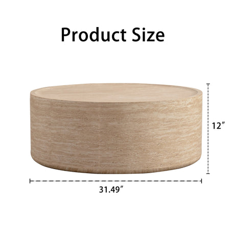 31.5'' Round Coffee Table with Mars Pattern HouseOfZazla