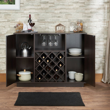 Hazen - Wine Cabinet - Espresso HouseOfZazla