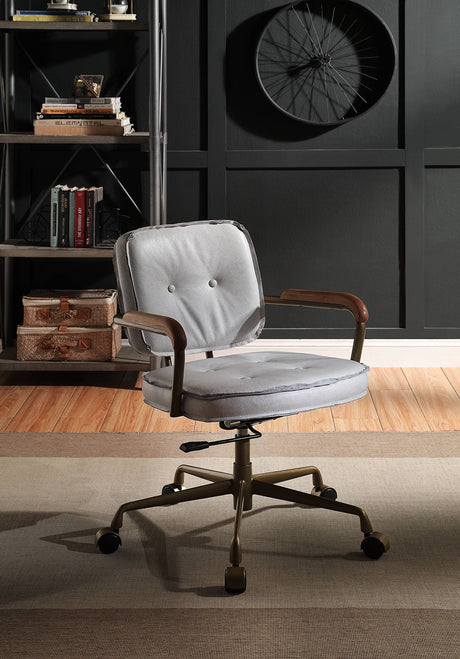 Siecross Top Grain Leather Office Chair HouseOfZazla