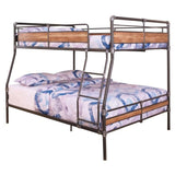 Acme Brantley II Full XL Over Queen Metal Bunk Bed in Sandy Black Acme