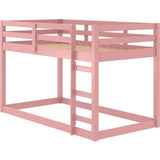 Acme Gaston II Twin Loft Bed in Pink Finish Acme