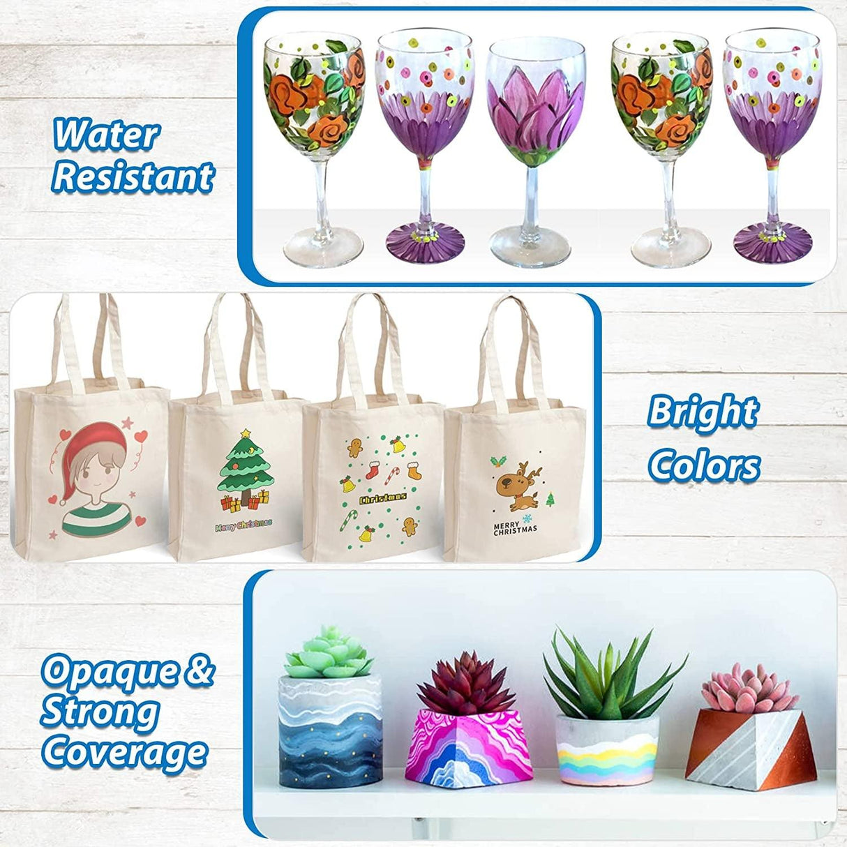 Acrylic Paint Pens Paint Markers for Rock Painting, Canvas, Wood, Glass, Fabric, Metal, Plastic, Arts Crafts WoodArtSupply