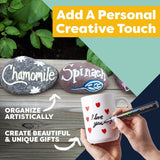 Acrylic Paint Pens Permanent Waterproof 12 Pack Reversible 3-5Mm Brush Tips Painting Markers Rocks, Wood, Glass, Ceramic WoodArtSupply