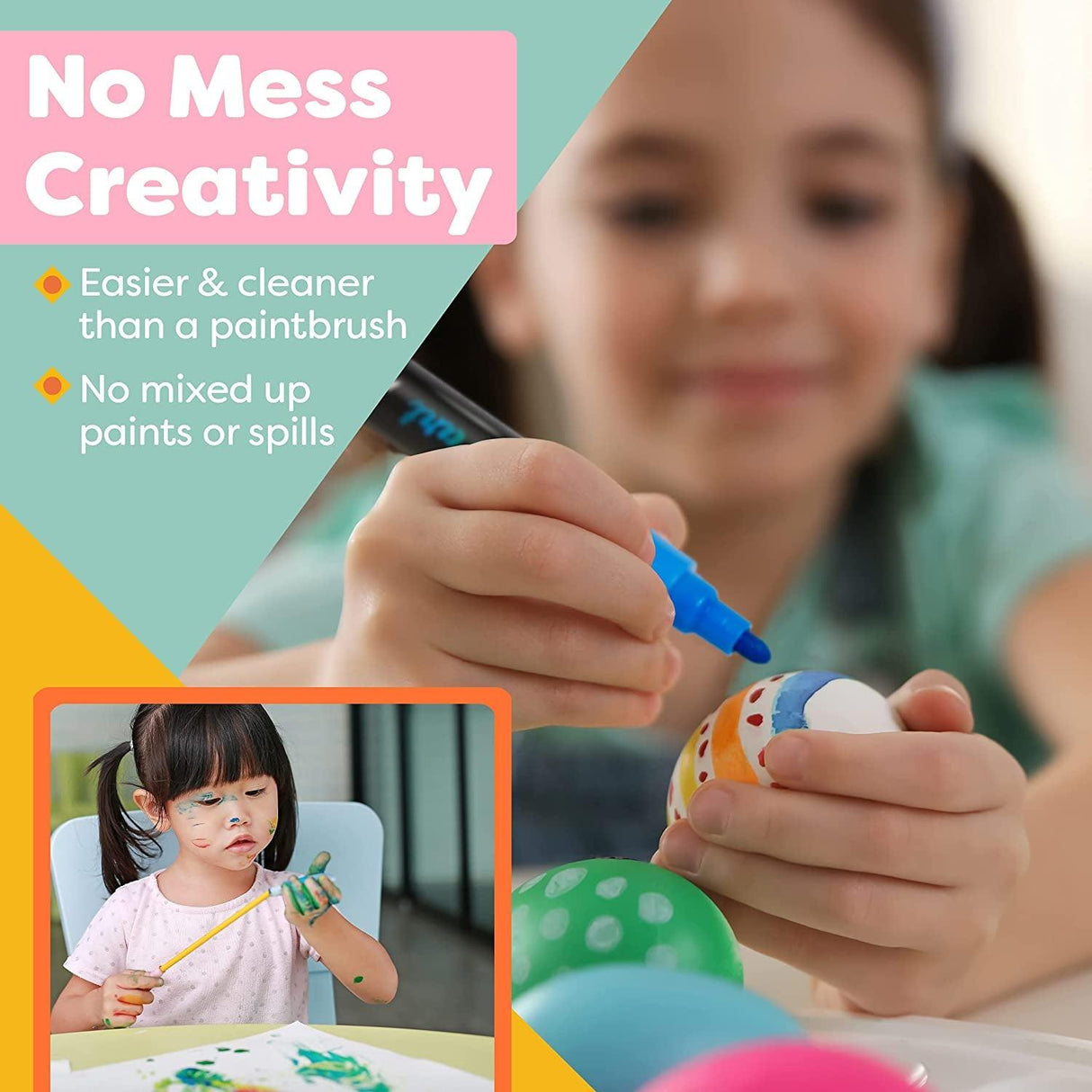 Acrylic Paint Pens Permanent Waterproof 12 Pack Reversible 3-5Mm Brush Tips Painting Markers Rocks, Wood, Glass, Ceramic WoodArtSupply