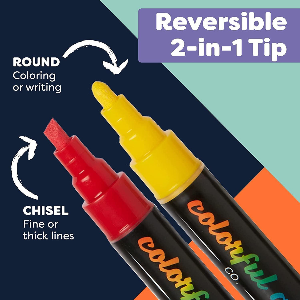 Acrylic Paint Pens Permanent Waterproof 12 Pack Reversible 3-5Mm Brush Tips Painting Markers Rocks, Wood, Glass, Ceramic WoodArtSupply