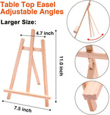 Acrylic Paint Set,56 PCS with Paint Brushes, 36 Colors Acrylic Paints, 1 Easel, 2 Painting Canvases, Palette, Paint Knives and Art Sponges WoodArtSupply