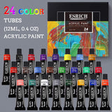Acrylic Paint Set,57 PCS Paint Brushes, Acrylic Paint, Easel, Canvases, Painting Pads，Palette, Paint Knife, Brush Cup and Art Sponge WoodArtSupply