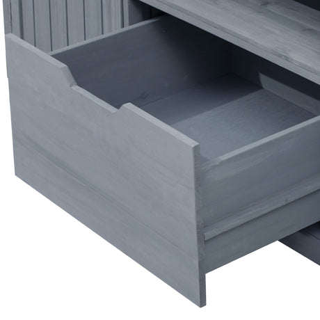 K&K 66.5" Outdoor Kitchen Island for Big Green Egg Grills HouseOfZazla