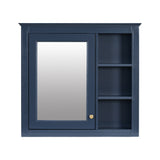 Bathroom Vanity With Medicine Cabinet, Royal Mirror Cabinet, Modern Bathroom Storage Cabinet With 2 Soft Closing Doors And 4 Drawers