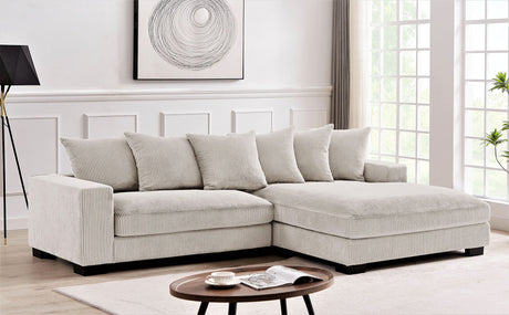 Luxe - Oversized 2 Piece Sectional Couches For Living Room, L Shaped Sofa With Chaise HouseOfZazla