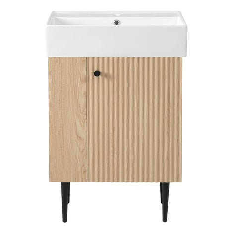 Bathroom Vanity, Combo Cabinet, Bathroom Storage Cabinet, Single Ceramic Sink HouseOfZazla
