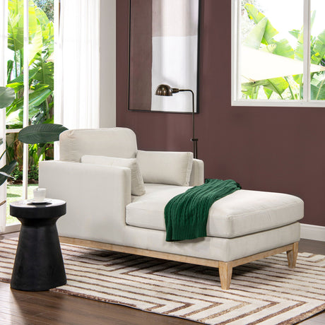 Knox - Modern Farmhouse Chaise Lounge Chair HouseOfZazla