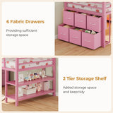 ADORNEVE Low Loft Bed Twin Size with 6 Storage Drawers, Twin Loft Bed with LED Lights, Metal Kids Loft Bed with Open Storage Shelves, Twin Bed Frame with 15" H Safety Guardrail for Kids, Pink ADORNEVE