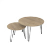 Round Nesting Coffee Table For Living Room (Set of 2) HouseOfZazla