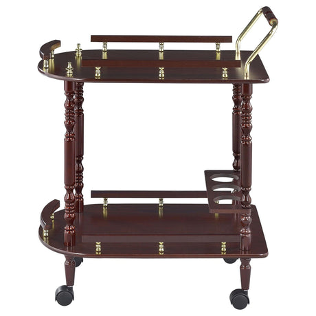 2 Shelf Serving Cart - Brown HouseOfZazla