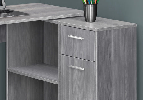 Computer Desk, Home Office, Corner, Storage Drawers, L Shape, Contemporary & Modern HouseOfZazla