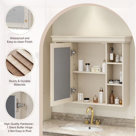 Wall Mounted Bathroom Storage Cabinet With Mirror Door HouseOfZazla