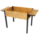 Raised Garden Bed With Metal Legs and Folding Storage Shelf HouseOfZazla