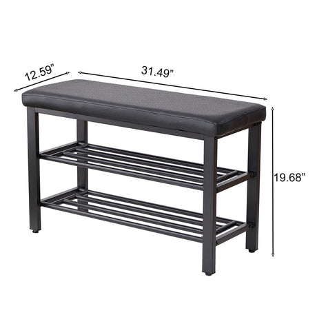 Shoe Bench With Cushion, Storage Seat For Entryway HouseOfZazla