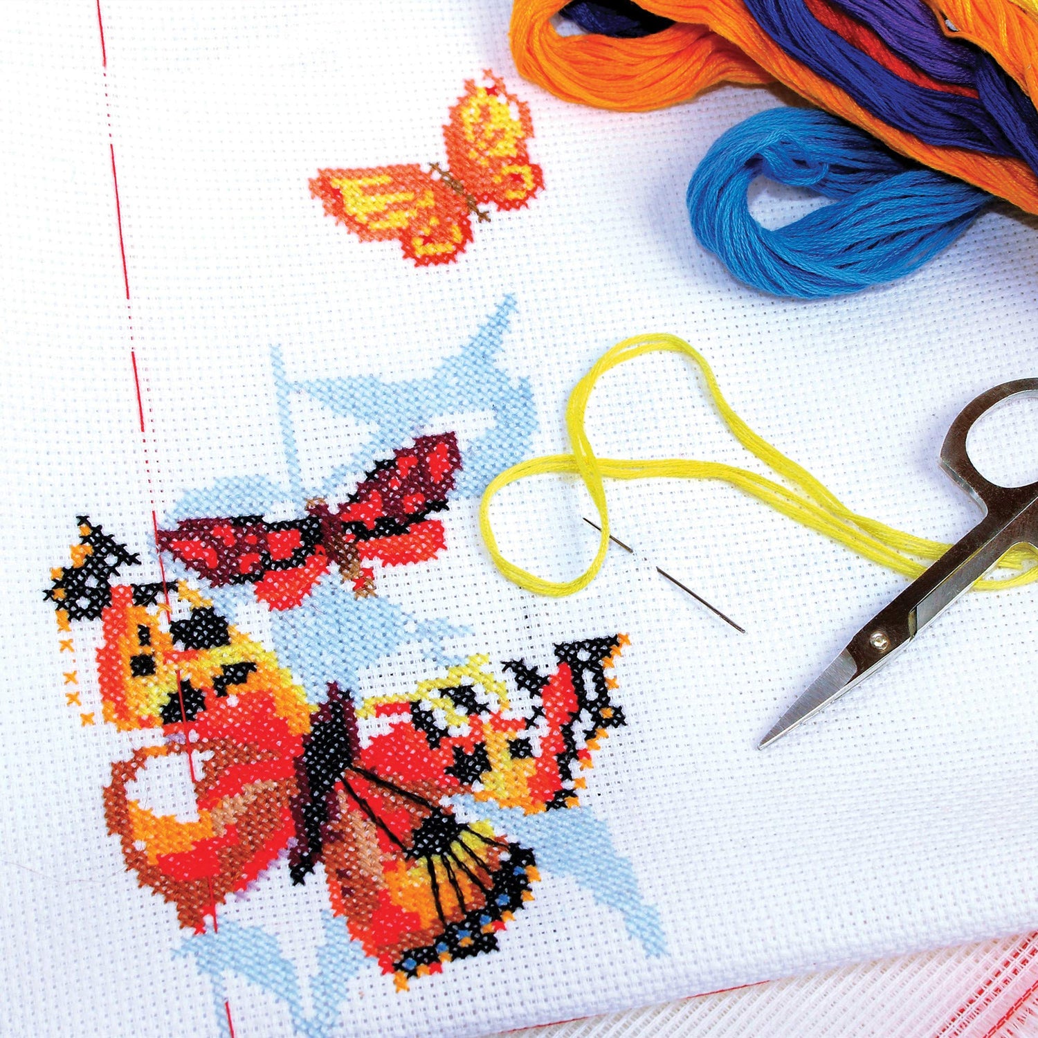 Aida Cloth 14 Count Cross Stitch Fabric 12 by 18 Inch,8 Color Yurdon