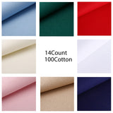 Aida Cloth 14 Count Cross Stitch Fabric 12 by 18 Inch,8 Color Yurdon