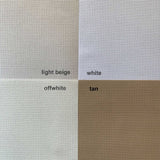 Aida Cloth 14 Count Cross Stitch Fabric,19×28inch (14CT, Off White) Donmon