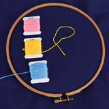 Aida Cloth 14 Count Cross Stitch Fabric,60×39inch (14CT,Navy) Donmon