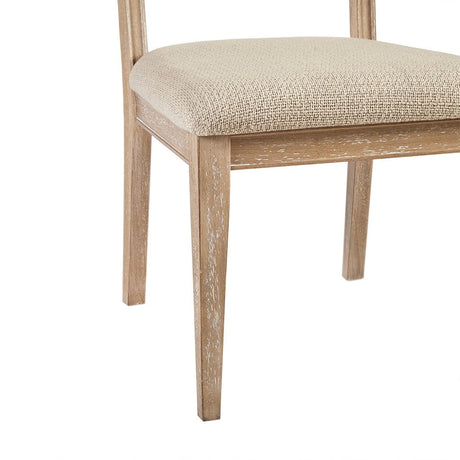 Armless Dining Chair with Cane Back and Tapered Wood Legs - Set of 2 HouseOfZazla