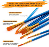 Art Paint Set for Kids, Painting Supplies Kit with 5 Canvas Panels, 8 Brushes, 12 Acrylic Paints, Multi-Function Table Easel WoodArtSupply