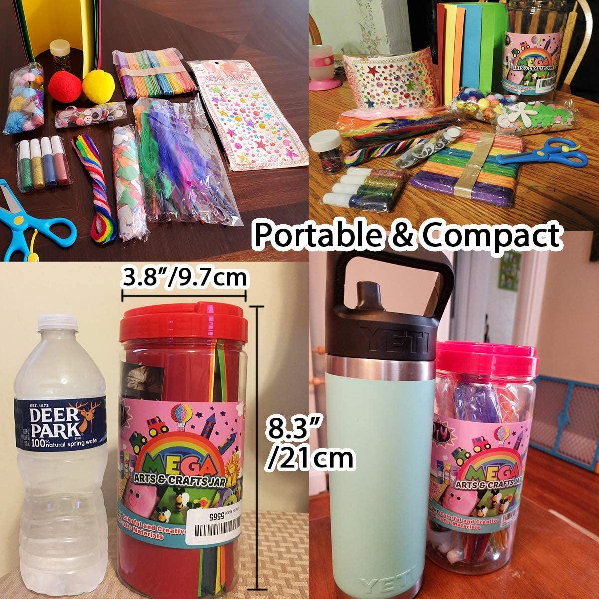 Arts and Crafts Supplies for Kids - Craft Art Supply Kit D.I.Y. Crafting School Kindergarten Supplies - WoodArtSupply