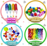 Arts and Crafts Supplies for Kids - Craft Art Supply Kit D.I.Y. Crafting School Kindergarten Supplies WoodArtSupply